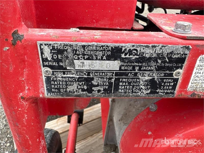 MultiQuip GDP-5HA Portable Generator Set Citi ģeneratori