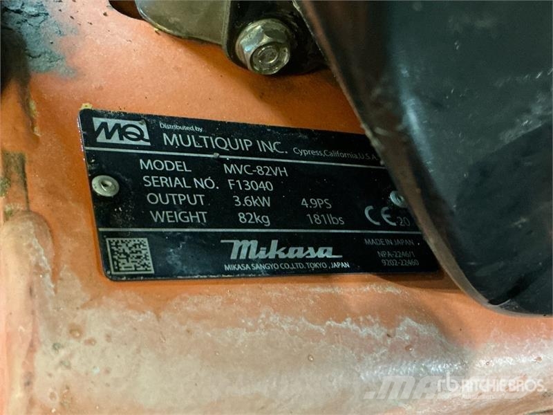 MultiQuip MVC-82VH Soil Compactor 토양 다짐기