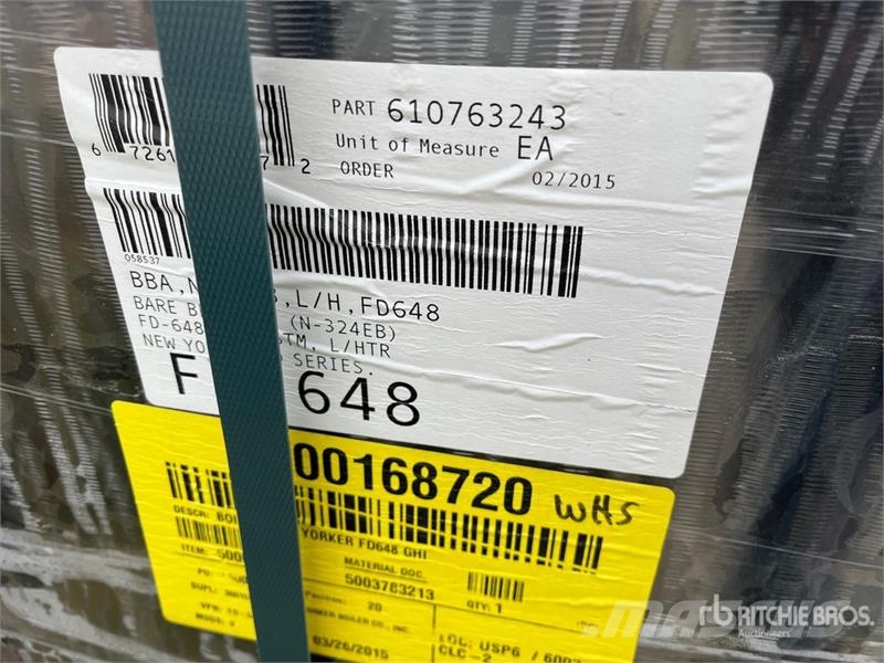  New Yorker FD648 GHI Boiler مكونات أخرى
