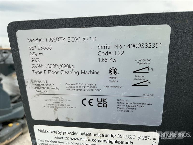 Nilfisk Liberty SC60 Floor Scrubber Other trailers