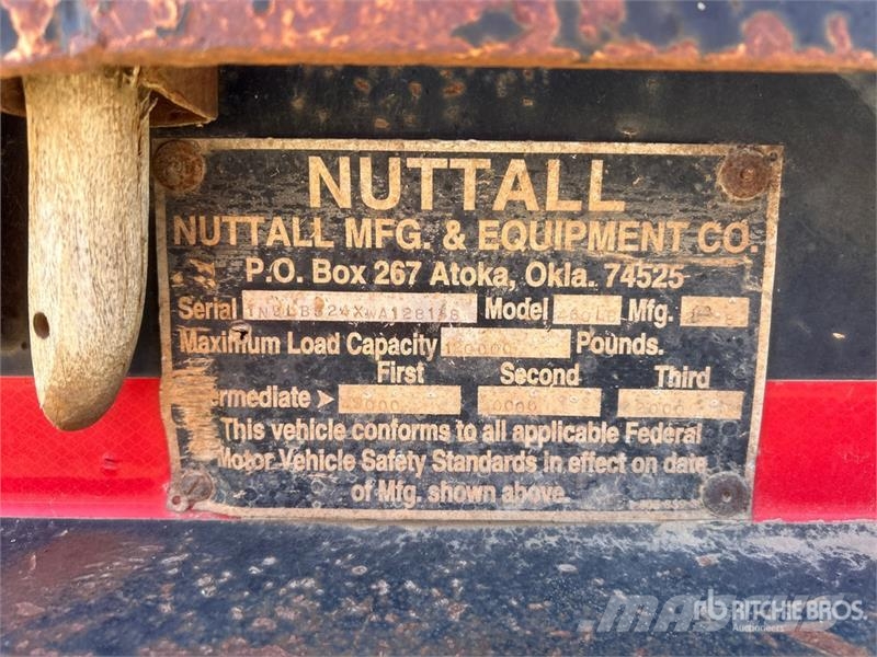 Nuttal 460LB 52 ft Quad/A Step Deck Trailer 低架裝載車
