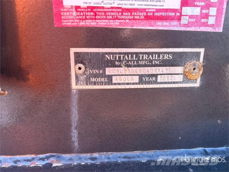 Nuttal 58 ft Quad/A Step Deck Trailer 低架裝載車