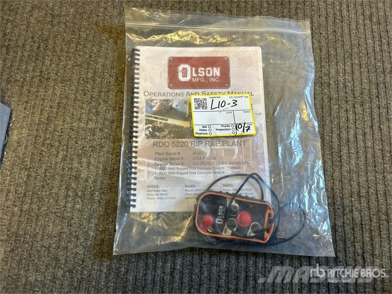  Olson Rip Rap Portable Screen Plant غرابيل