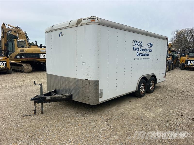 Pace American American CS816TA2 16 ft T/A Enclosed Trai Furgons