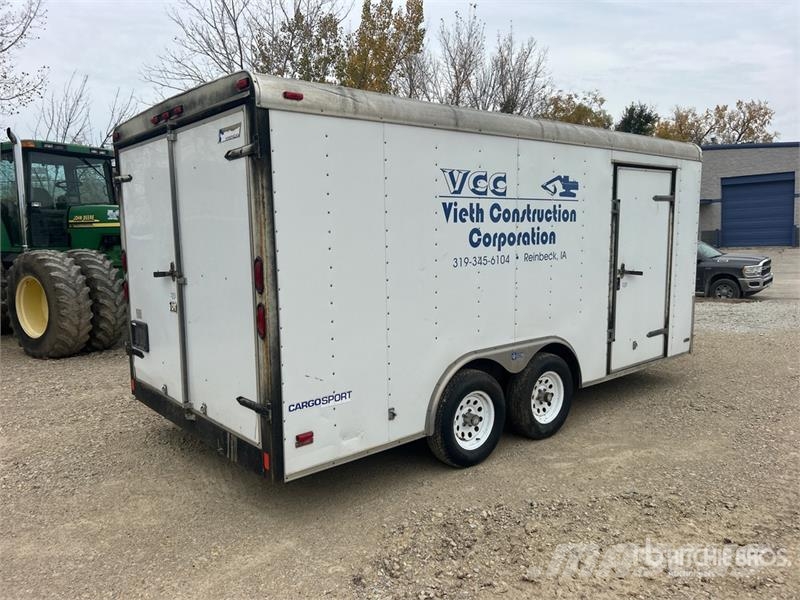 Pace American American CS816TA2 16 ft T/A Enclosed Trai Furgons