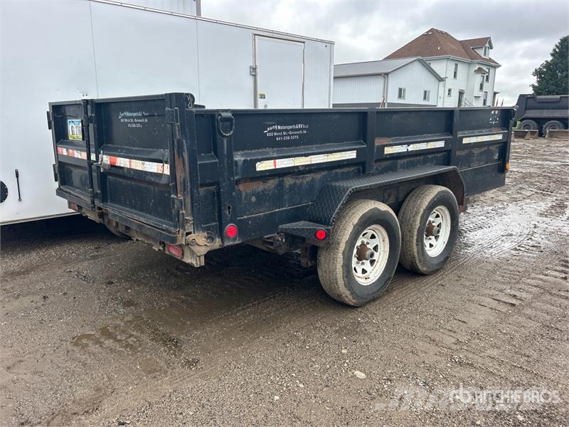 PJ 14 ft T/A Dump Utility Trailer Pašizgāzējs