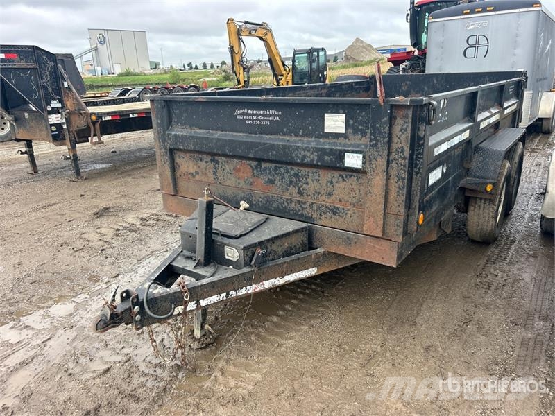 PJ 14 ft T/A Dump Utility Trailer Pašizgāzējs