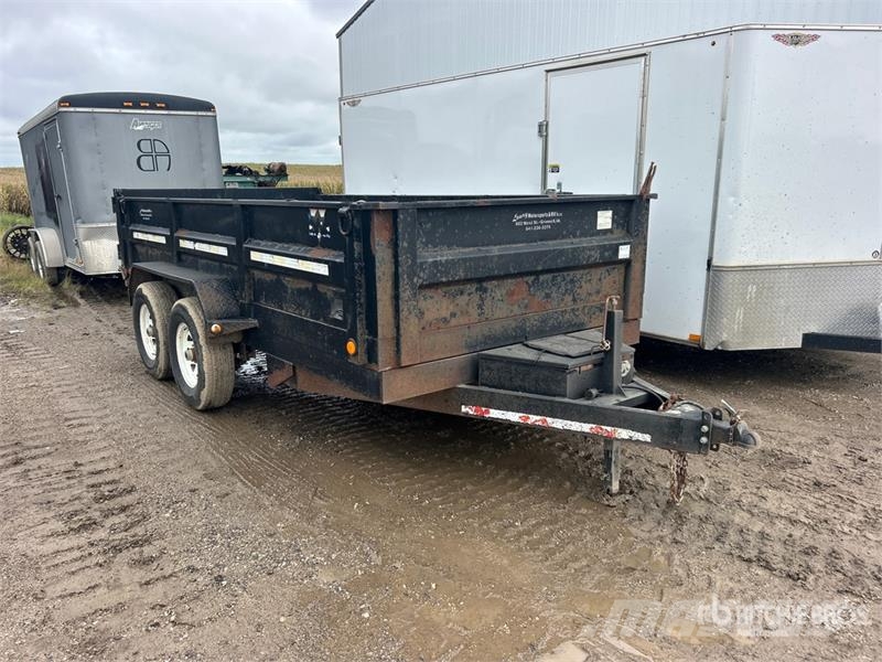 PJ 14 ft T/A Dump Utility Trailer Pašizgāzējs