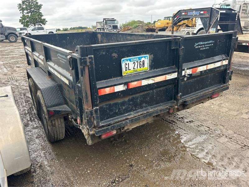 PJ 14 ft T/A Dump Utility Trailer Pašizgāzējs