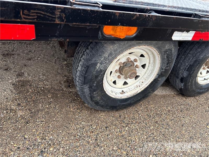 PJ Trailers Trailers 20 ft T/A Flatbed Trailer Бордови