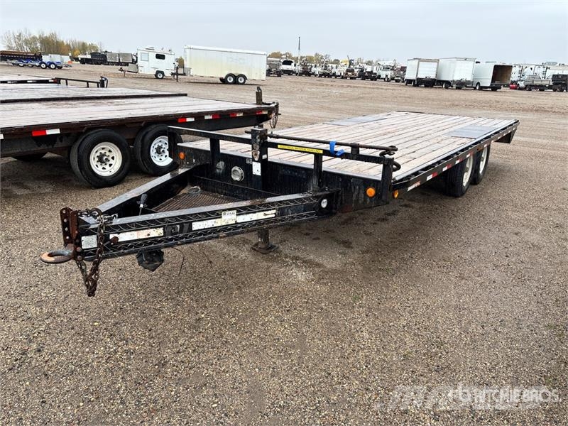 PJ Trailers Trailers 20 ft T/A Flatbed Trailer Бордови