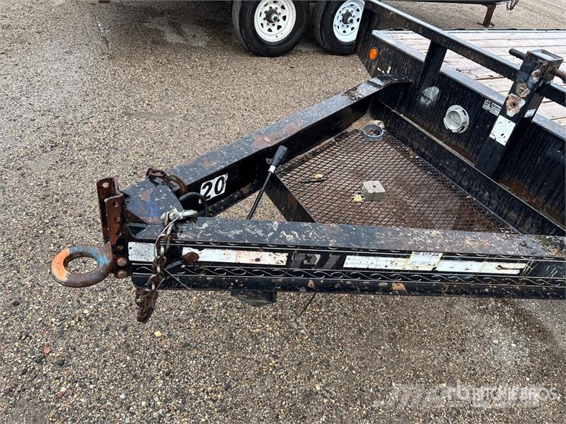 PJ Trailers Trailers 20 ft T/A Flatbed Trailer Бордови
