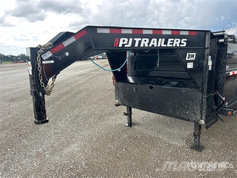 PJ Trailers Trailers DM162 16 ft T/A T/A Gooseneck Du مقطورات قلابة