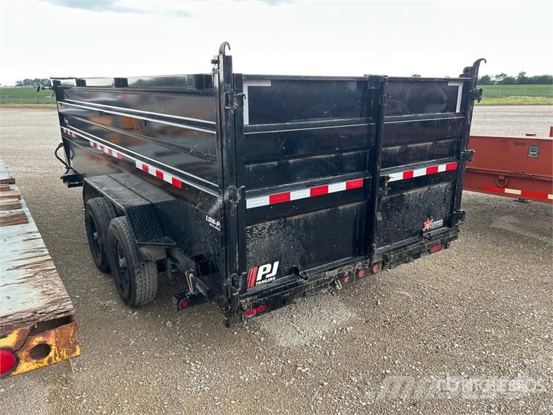 PJ Trailers Trailers DM162 16 ft T/A T/A Gooseneck Du مقطورات قلابة