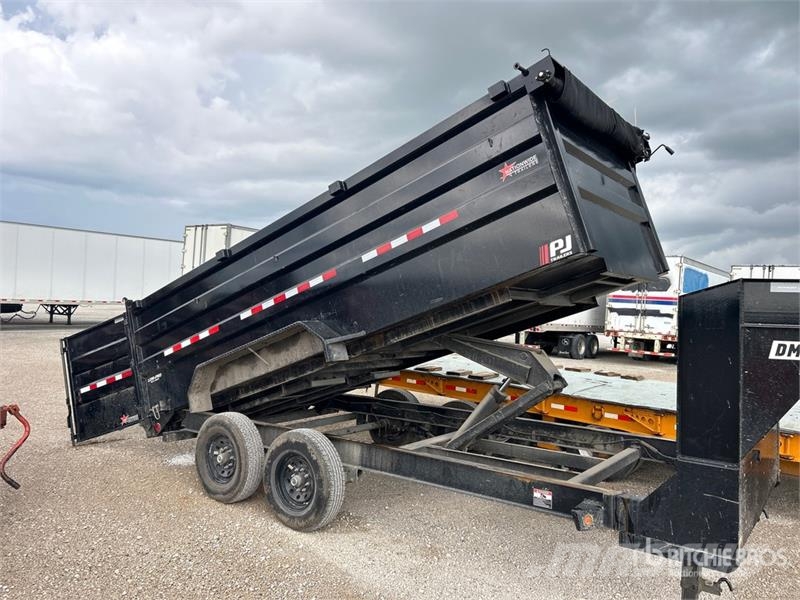 PJ Trailers Trailers DM162 16 ft T/A T/A Gooseneck Du مقطورات قلابة