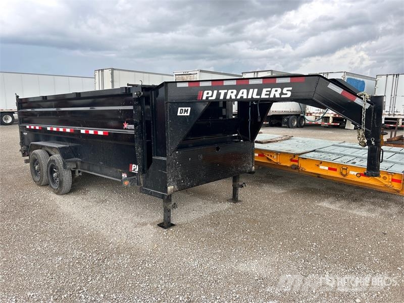 PJ Trailers Trailers DM162 16 ft T/A T/A Gooseneck Du مقطورات قلابة