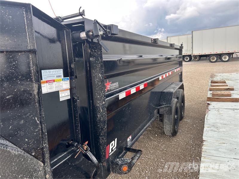 PJ Trailers Trailers DM162 16 ft T/A T/A Gooseneck Du مقطورات قلابة