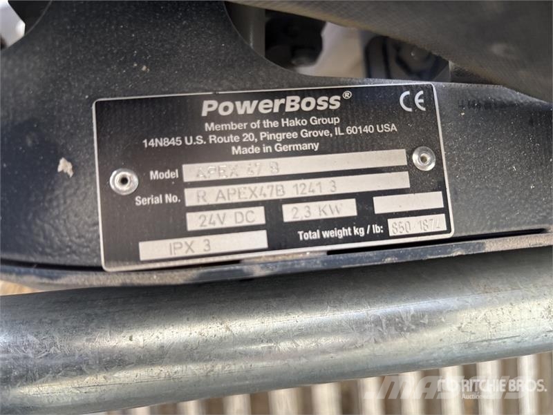 Power Boss Boss Apex 47 Ride-On Floor Sweeper Otros equipos para cosecha
