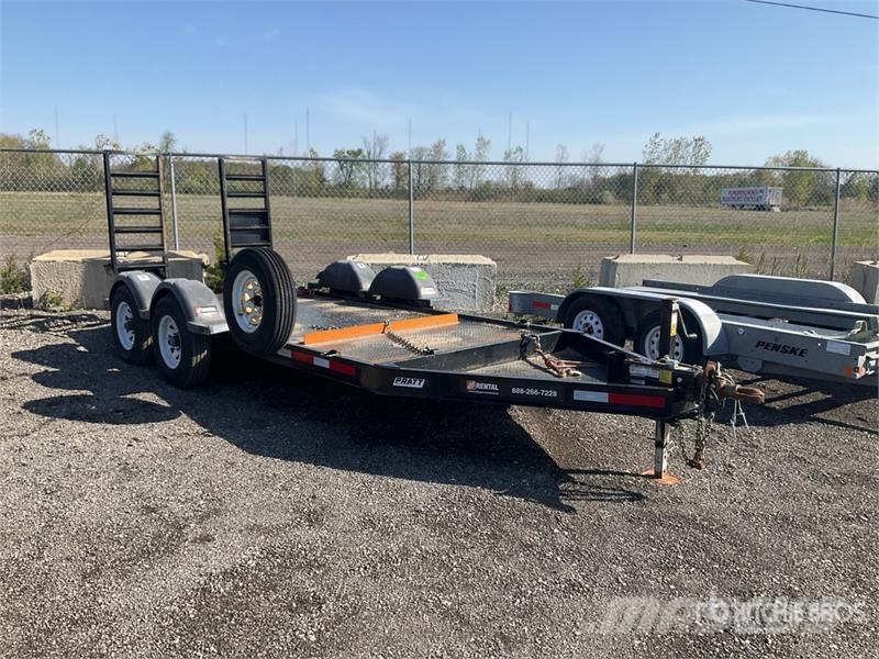 Pratt CP0614 14 ft T/A Equipment Trailer Remolques para transporte de vehículos