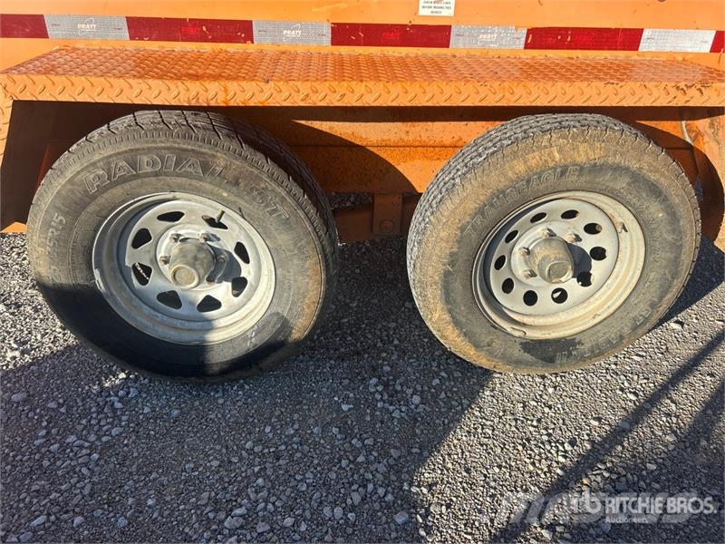  Pratt EZD11762 14 ft T/A Dump Utility Trailer Pašizgāzējs
