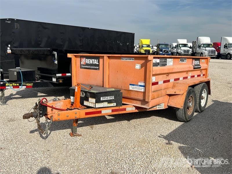 Pratt EZD11762 14 ft T/A Dump Utility Trailer Kiper prikolice