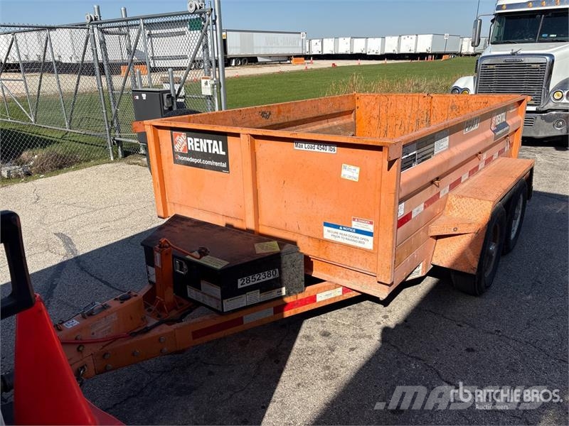 Pratt EZD11762 14 ft T/A Dump Utility Trailer Самоскиди