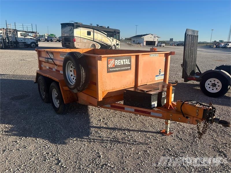  Pratt EZD11762 14 ft T/A Dump Utility Trailer Pašizgāzējs