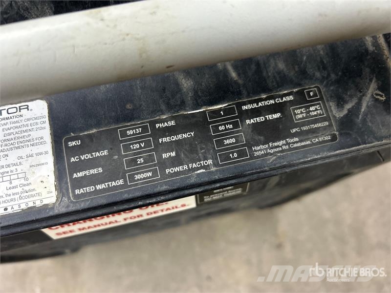 Predator 3500 3 kW Portable Generator Set Egyéb Áramfejlesztők