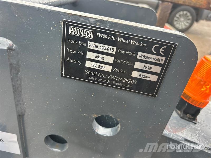 PROMECH FW80 Fifth Wheel Wrecker Attachment (Unuse Transportes - Outros