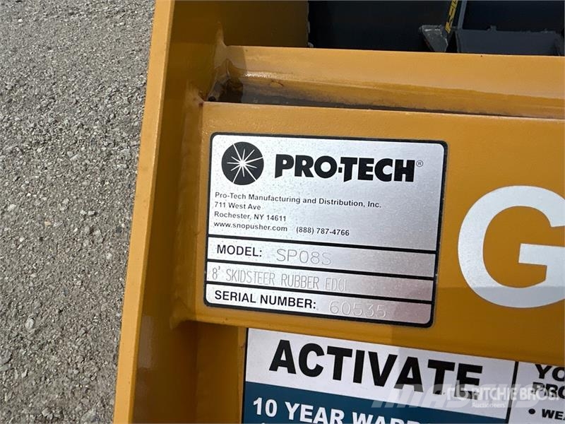 ProTech SP08S 96 in Skid Steer Snow Pusher Lumesahad
