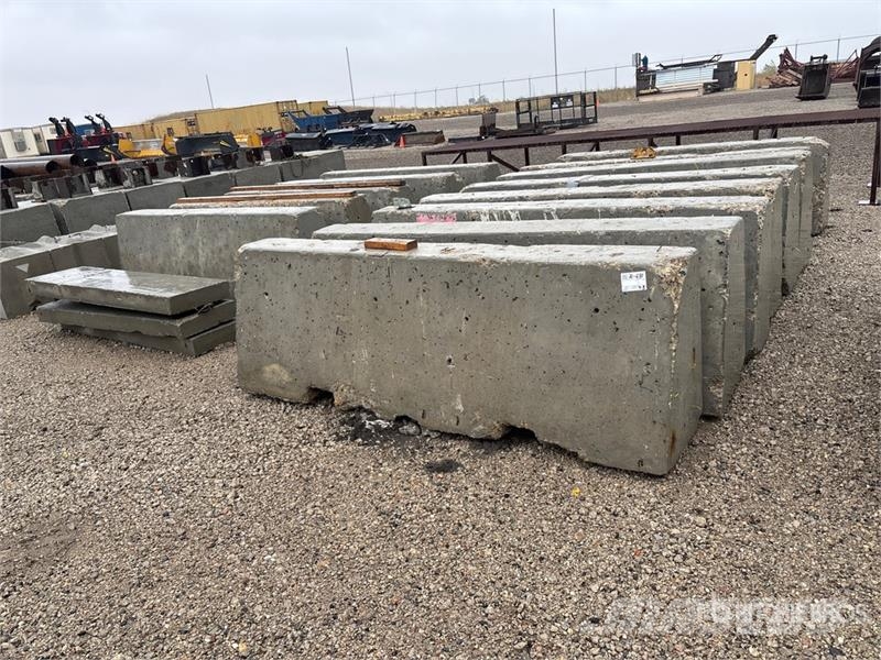 Quantity of (13) Concrete Barricades Muu