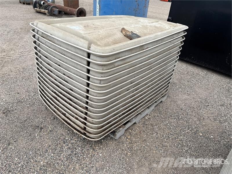 Quantity of (15) 66 in x 45 in Golf Cart Poly Roof Other components