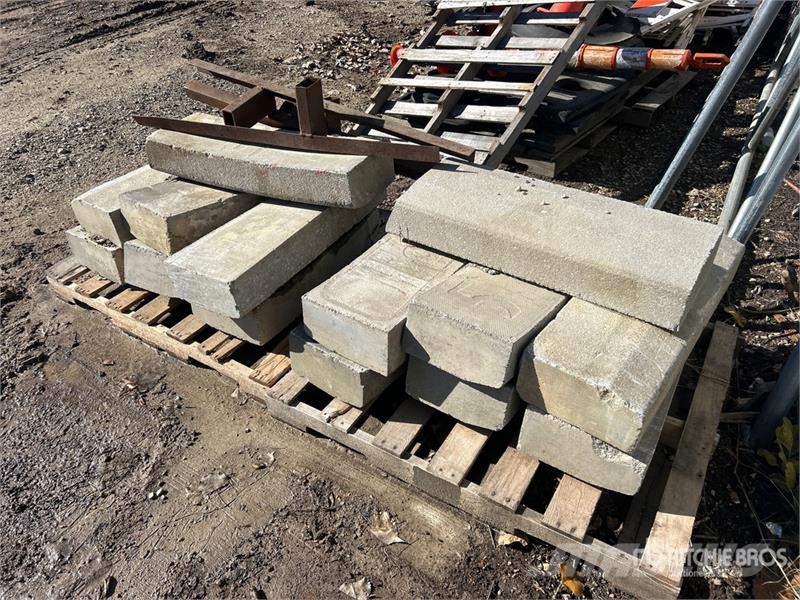  Quantity of (2) Pallets of Concrete Pavers المصاعد والرافعات المادية