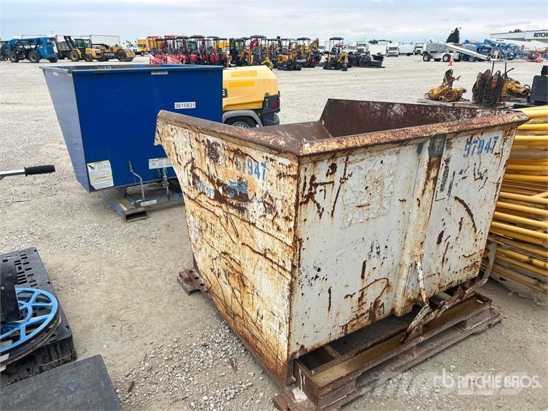  Quantity of (2) Self-Dumping Hopper Bins and hoppers