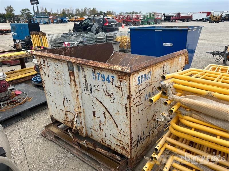  Quantity of (2) Self-Dumping Hopper Bins and hoppers