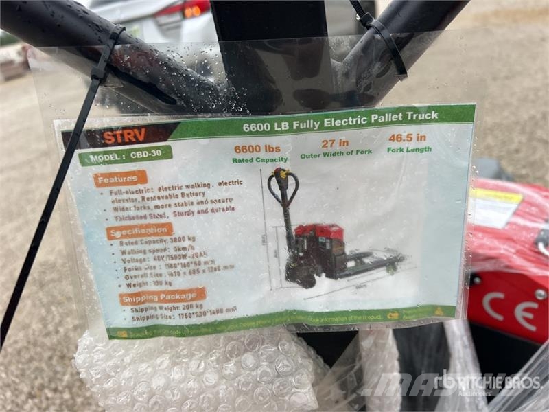 Quantity of (2)  STARVOX 6600 lb Electric Pallet J Jekketralle
