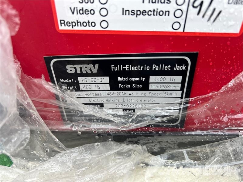 Quantity of (2) STARVOX 6600 lb Electric Pallet J Hand pallet truck