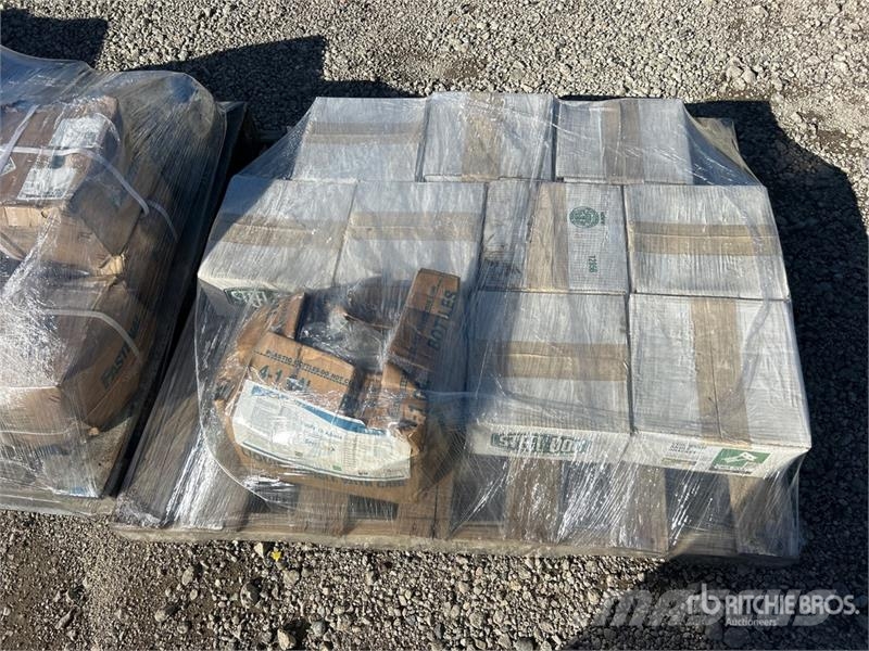 Quantity of (4) Pallets of Fasteners Seilwinden, Bauaufzüge und Lastenaufzüge