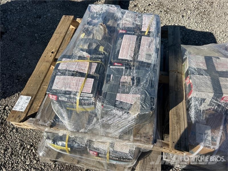 Quantity of (4) Pallets of Fasteners Seilwinden, Bauaufzüge und Lastenaufzüge