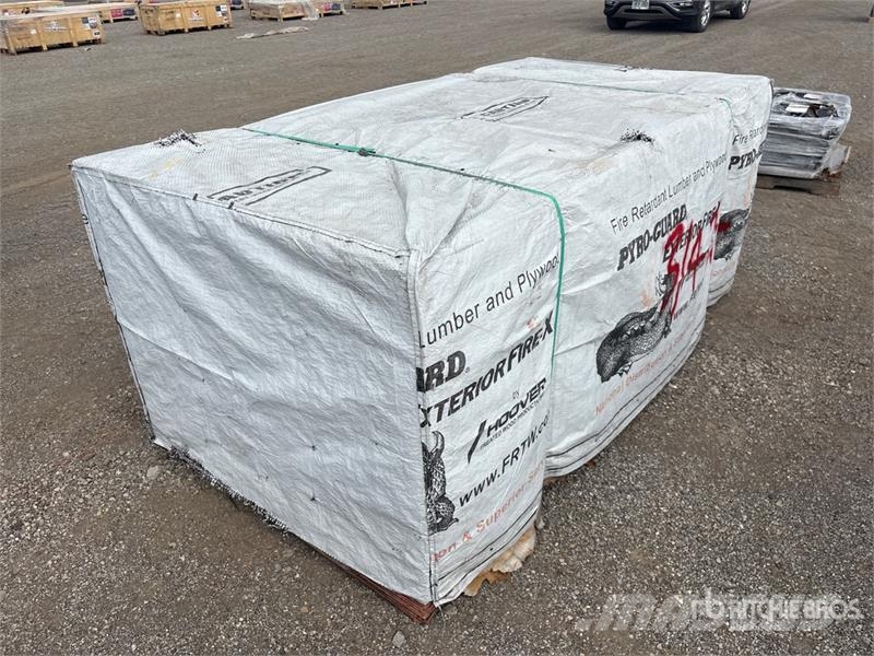 Quantity of (48) 3/4 in T G Fire Retardant Plywood Andet tilbehør
