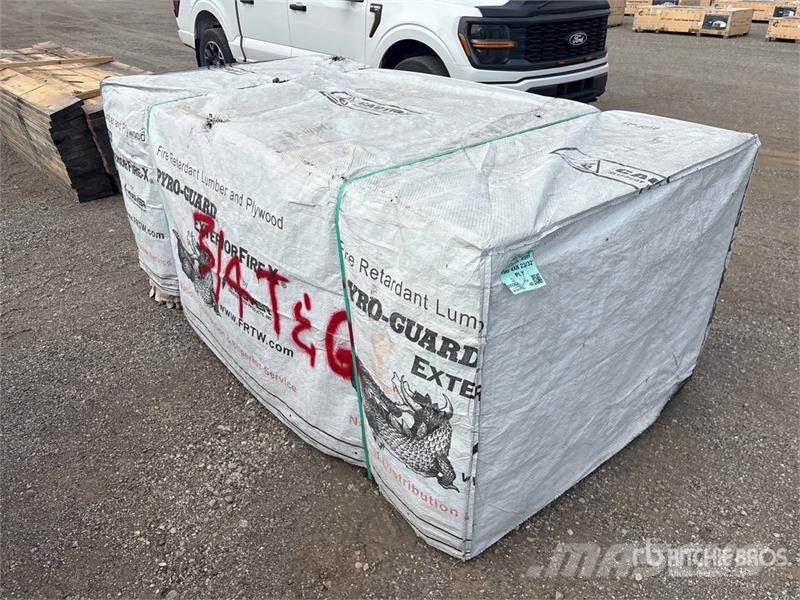 Quantity of (48) 3/4 in T G Fire Retardant Plywood Andet tilbehør
