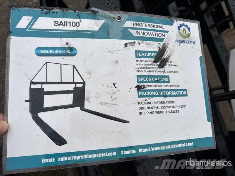 Quantity of (6) Mower King SA 48 in Skid Steer Fo 지게차