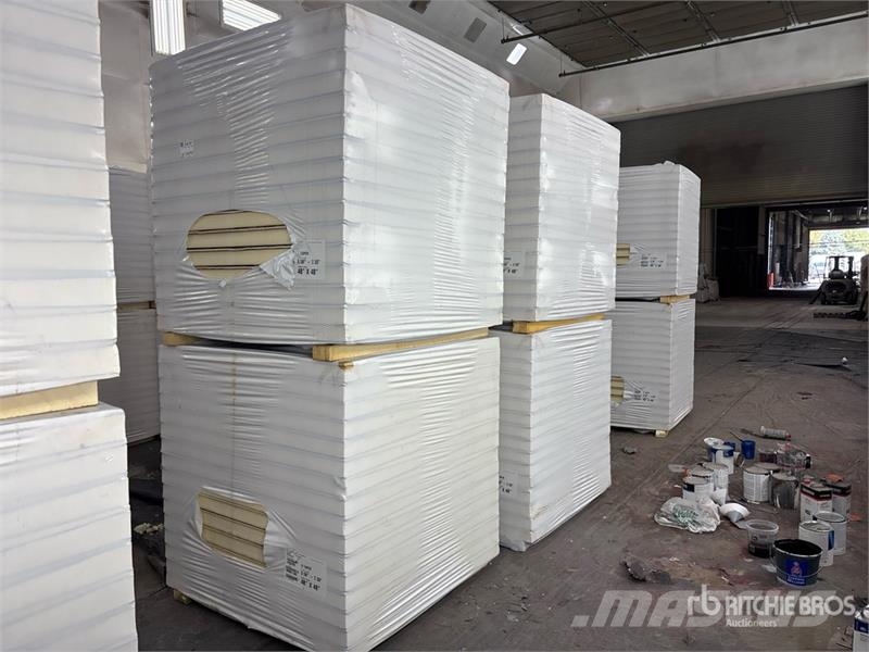 Quantity of (8) Pallets of Polyiso Insulation Подемници, лебедки и елеватори за материали