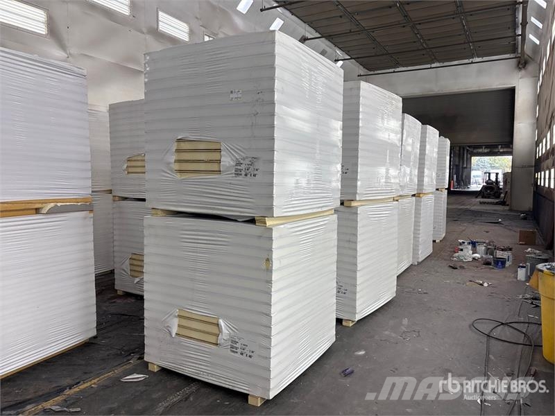 Quantity of (8) Pallets of Polyiso Insulation Подемници, лебедки и елеватори за материали