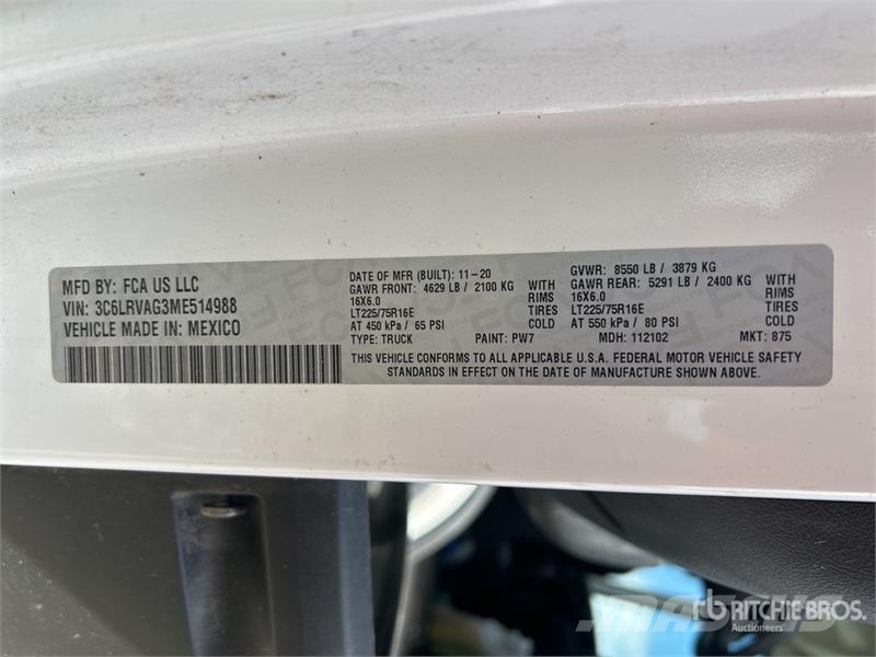 RAM Promaster 1500 Cargo Van Gesloten bedrijfswagens