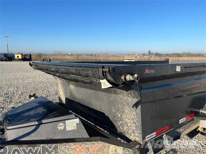 RawMaxx GDXK14BP14K 14 ft T/A Dump Utility Trailer مقطورات قلابة