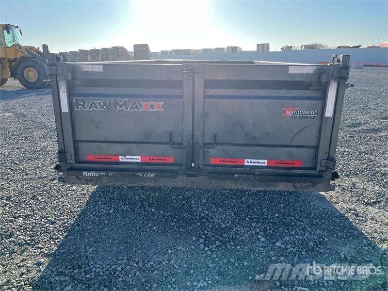 RawMaxx GDXK14BP14K 14 ft T/A Dump Utility Trailer مقطورات قلابة