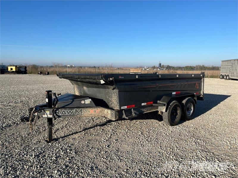 RawMaxx GDXK14BP14K 14 ft T/A Dump Utility Trailer مقطورات قلابة