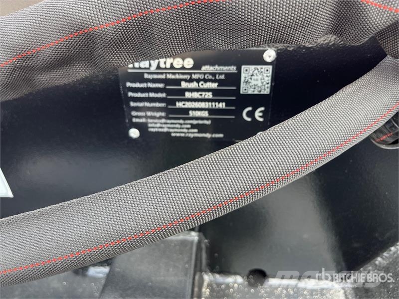 Raytree RHBC72S 72 in 4-Blade Skid Steer Brush Cut Χορτοκοπτικά επιβίβασης και έλξης