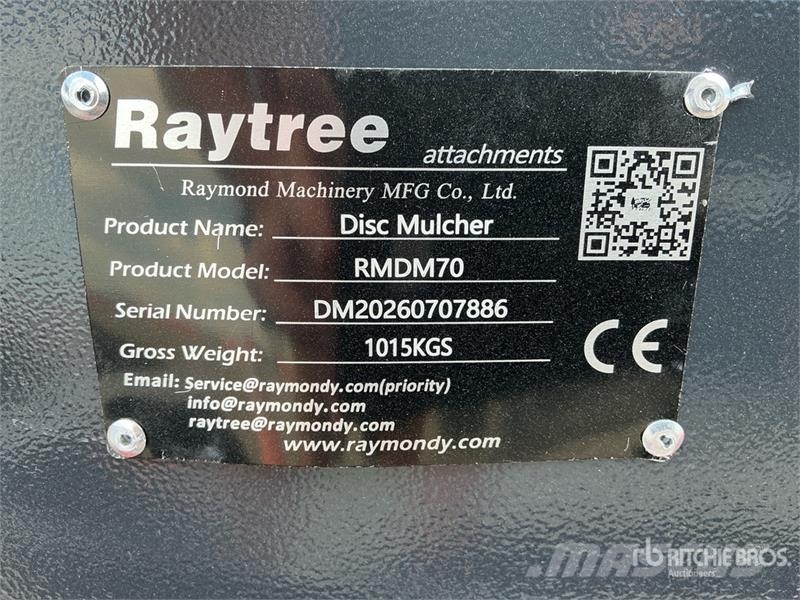  Raytree RMDM70 Disc Skid Steer Mulcher (Unused) Kosiarki bijakowe